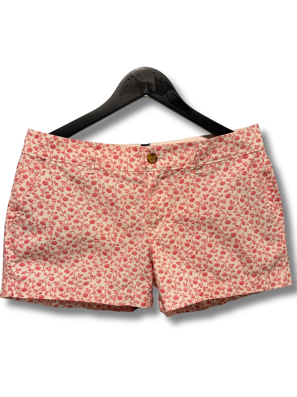Old Navy Spring 2013 Low Rise Red Floral 100% Cotton Shorts